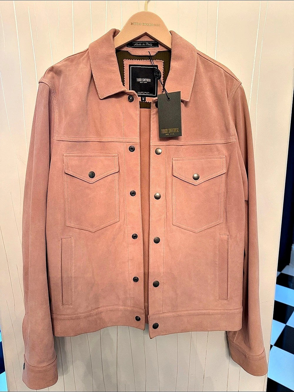 Todd Snyder Dylan Suede Jacket Suede Jacket in Pink Size Medium NWT